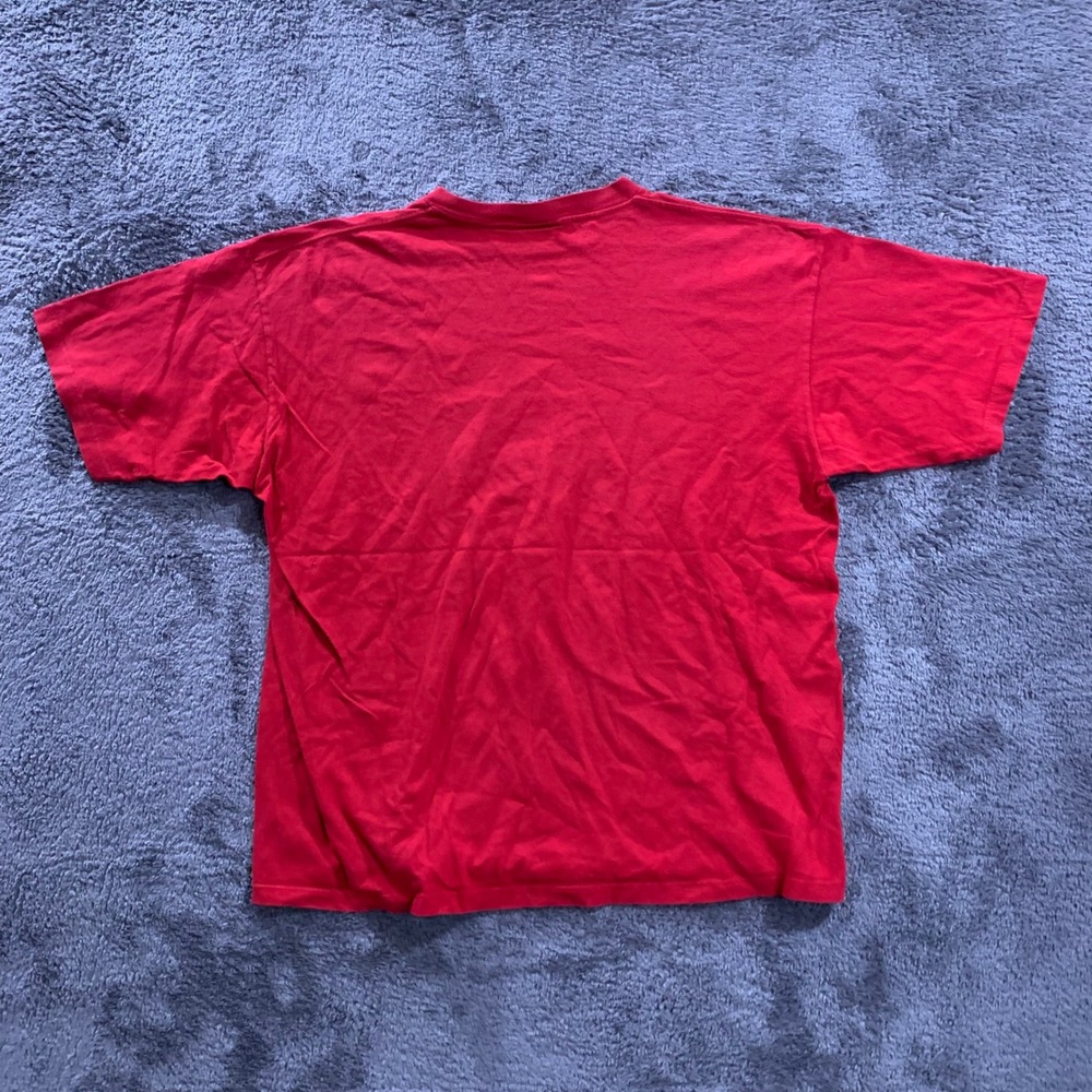 Vintage 90s Nautica Red Graphic T-Shirt Mens XXL Made in USA 90s Sportswear Tee - Picture 6 of 8